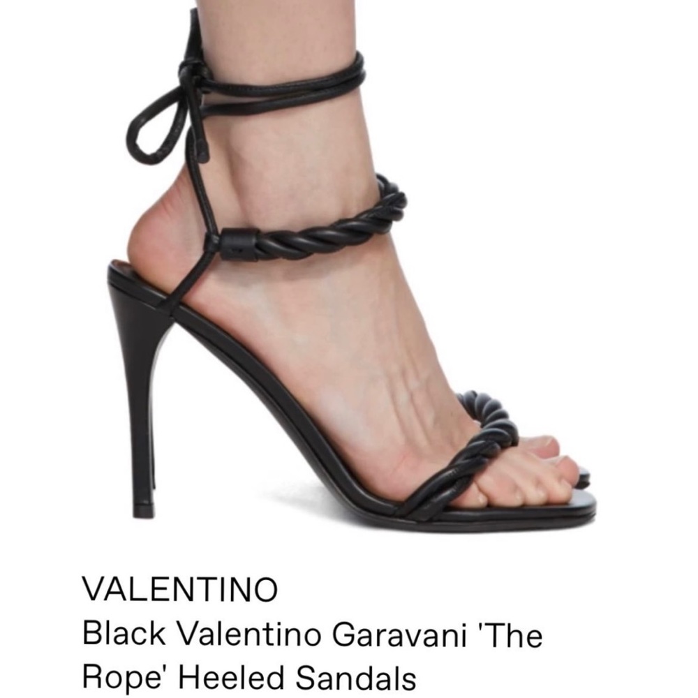 VALENTINO GARAVANI The Rope Ankle-Tie Sandals
